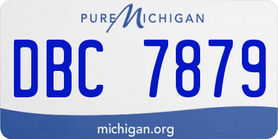 MI license plate DBC7879