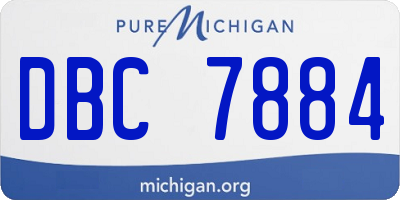 MI license plate DBC7884