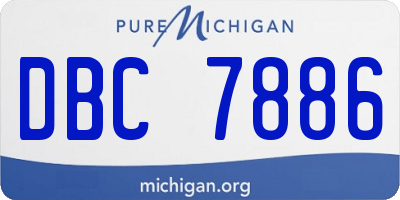 MI license plate DBC7886