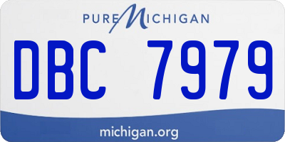 MI license plate DBC7979