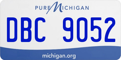 MI license plate DBC9052