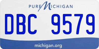 MI license plate DBC9579