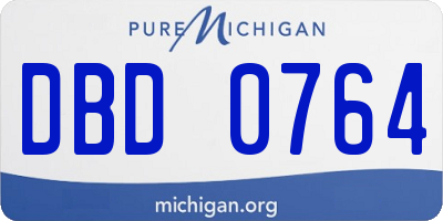 MI license plate DBD0764