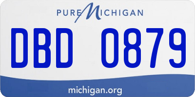 MI license plate DBD0879