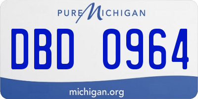MI license plate DBD0964