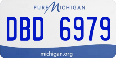 MI license plate DBD6979