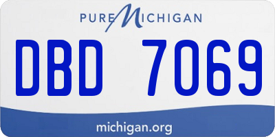 MI license plate DBD7069