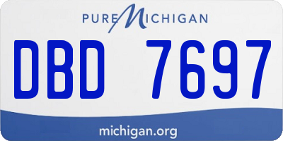 MI license plate DBD7697