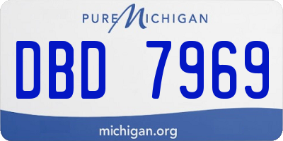 MI license plate DBD7969