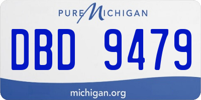 MI license plate DBD9479