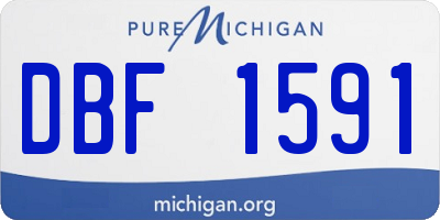 MI license plate DBF1591