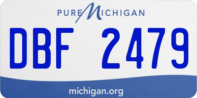 MI license plate DBF2479
