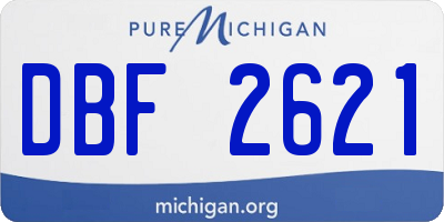 MI license plate DBF2621
