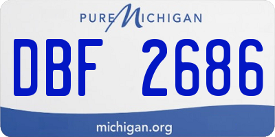 MI license plate DBF2686