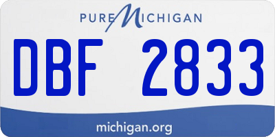 MI license plate DBF2833