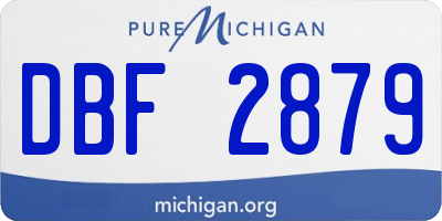 MI license plate DBF2879