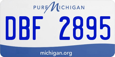 MI license plate DBF2895
