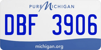MI license plate DBF3906