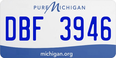 MI license plate DBF3946