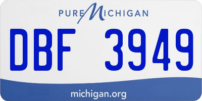 MI license plate DBF3949