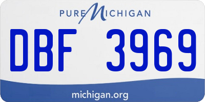 MI license plate DBF3969