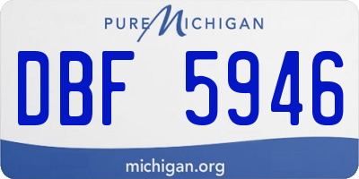 MI license plate DBF5946