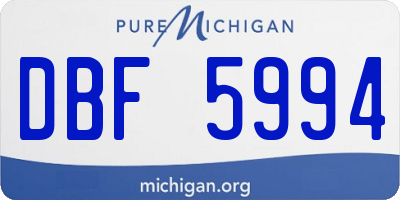 MI license plate DBF5994