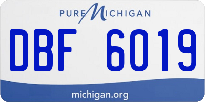 MI license plate DBF6019