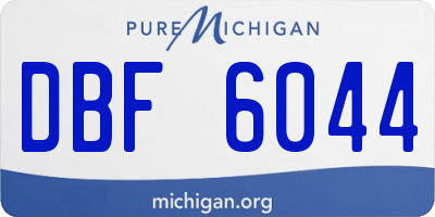 MI license plate DBF6044
