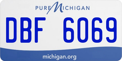 MI license plate DBF6069