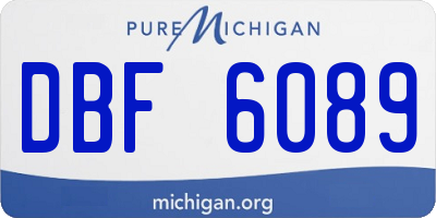 MI license plate DBF6089
