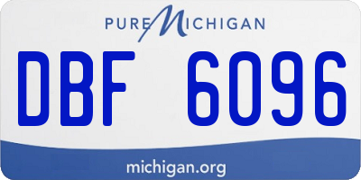 MI license plate DBF6096