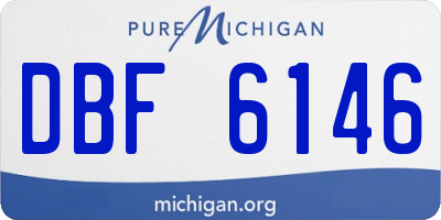 MI license plate DBF6146