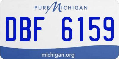 MI license plate DBF6159