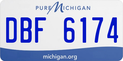 MI license plate DBF6174