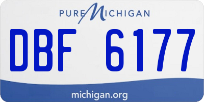 MI license plate DBF6177