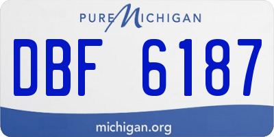 MI license plate DBF6187
