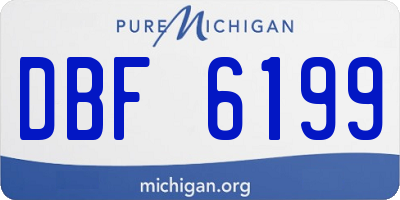 MI license plate DBF6199