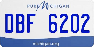 MI license plate DBF6202