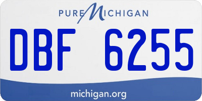 MI license plate DBF6255