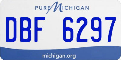 MI license plate DBF6297