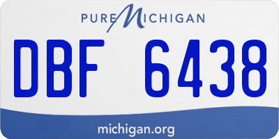 MI license plate DBF6438