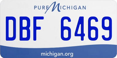MI license plate DBF6469