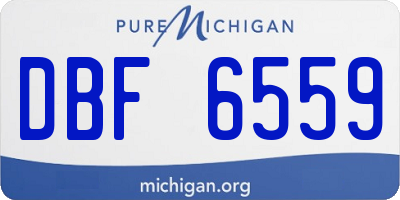 MI license plate DBF6559