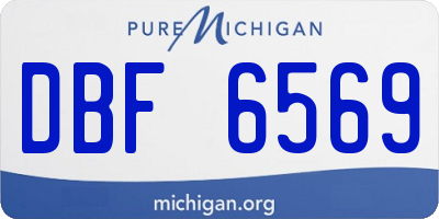 MI license plate DBF6569