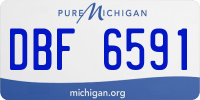 MI license plate DBF6591