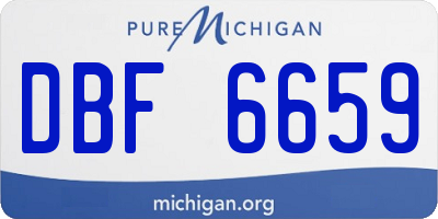 MI license plate DBF6659