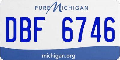 MI license plate DBF6746