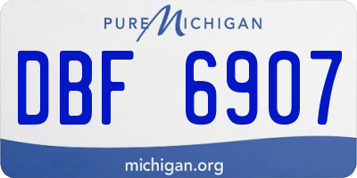MI license plate DBF6907