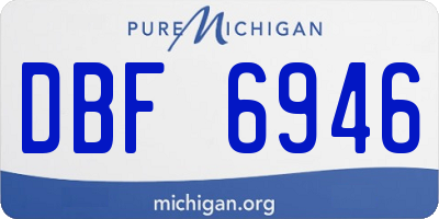MI license plate DBF6946